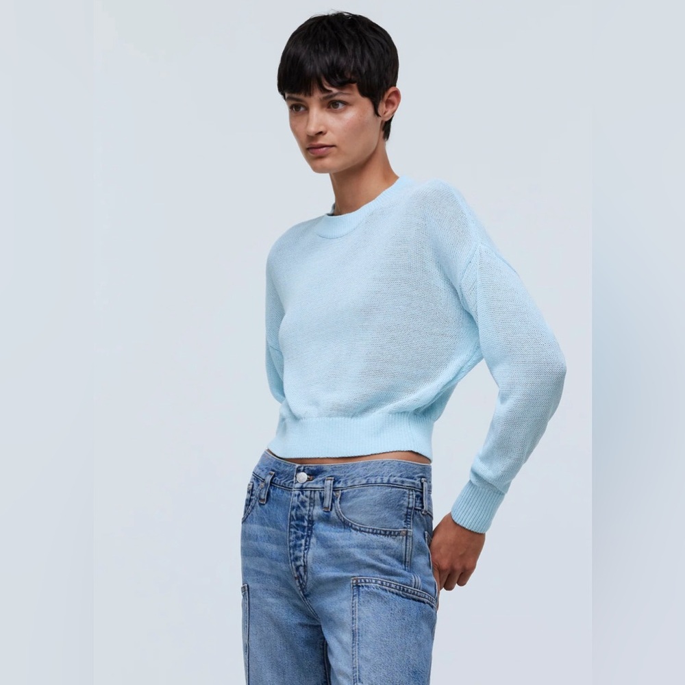 NWT Loose-Knit Crewneck Sweater